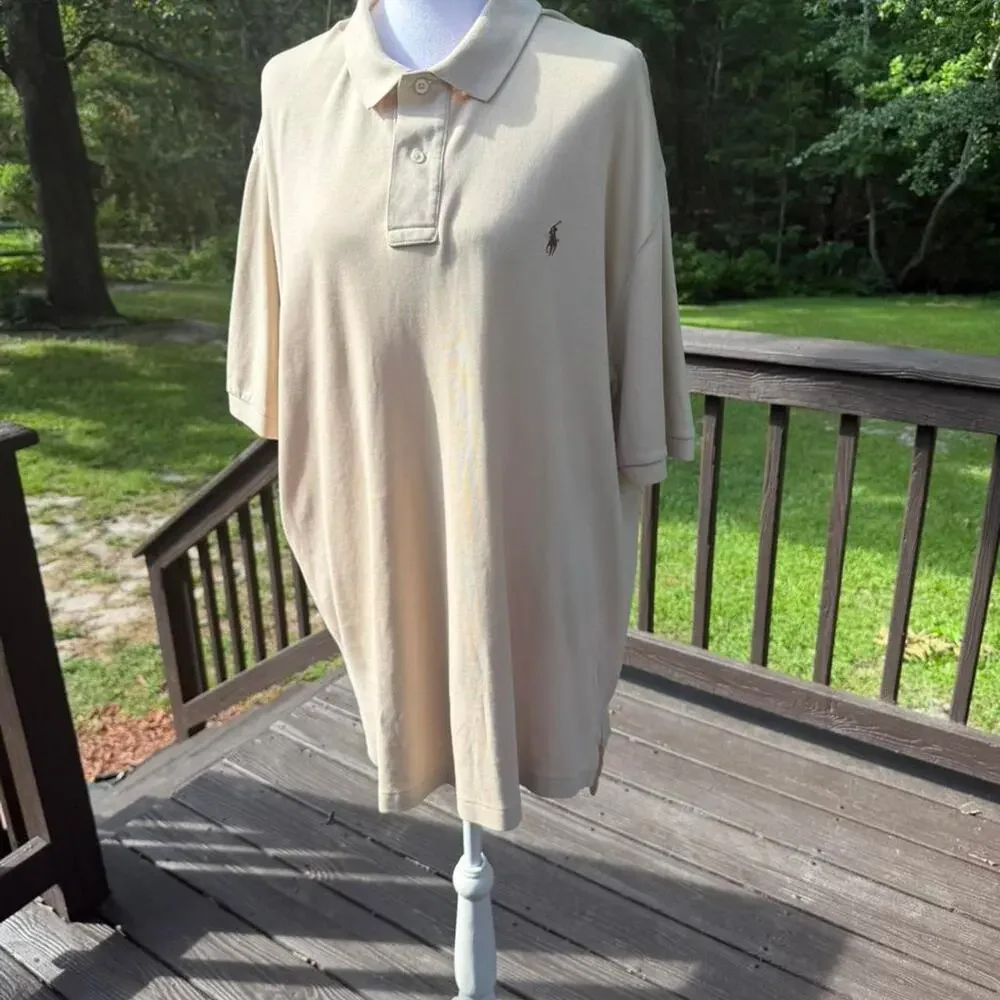 Polo Ralph Lauren Oversized Polo Shirt | Men’s XXL | 100% Cotton Quiet luxury